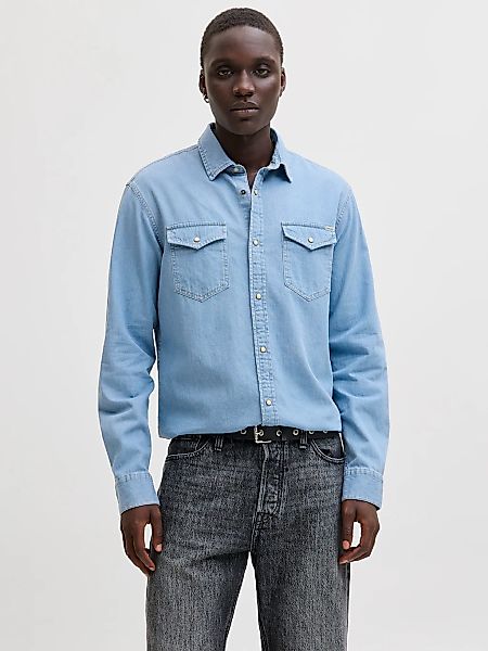 Jack & Jones Langarmhemd "JJESHERIDAN SHIRT L/S NOOS" mit angesetzter Brust günstig online kaufen