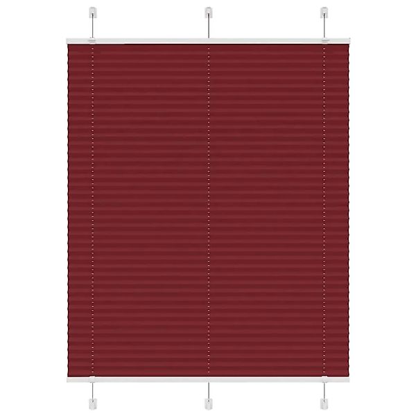 vidaXL Plissee Bordeauxrot 105x150 cm Stoffbreite 104,4 cm Polyester 401524 günstig online kaufen