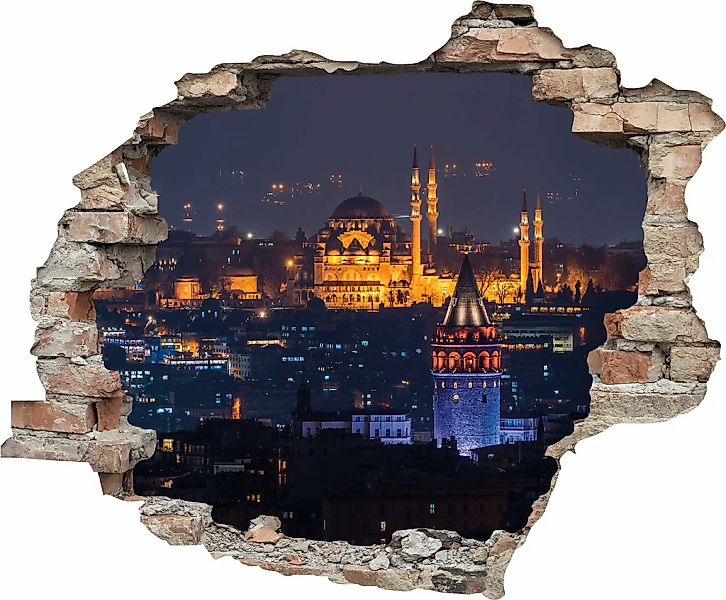 queence Wandtattoo "Stadt bei Nacht", (1 St.), Wandsticker, Wandbild, selbs günstig online kaufen