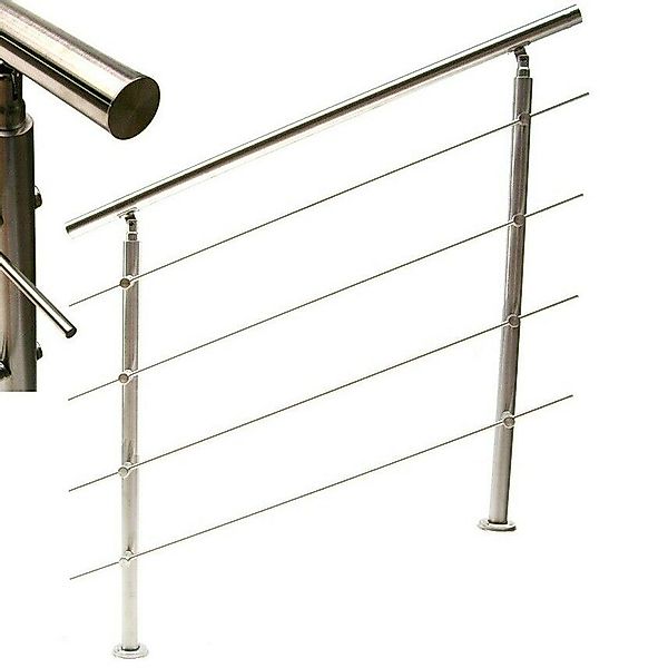 Apex Treppengeländer Edelstahl Treppengeländer 140 Handlauf günstig online kaufen