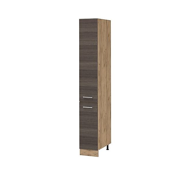Vicco Hochschrank R-Line, Edelgrau/Goldkraft Eiche, 30 günstig online kaufen