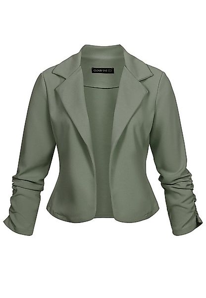 CLOUD 5IVE Strickjacke CLOUD 5IVE Short Blazer with ruched sleeves (1-tlg) günstig online kaufen