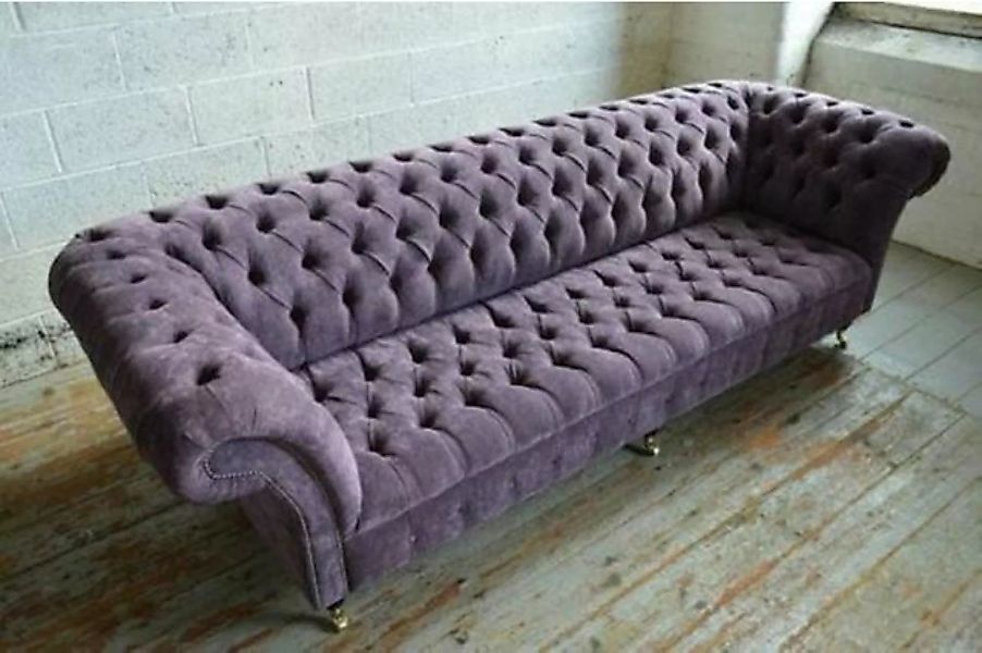 JVmoebel Chesterfield-Sofa, Luxus Chesterfield 4 Sitzer Couchen Textil Stof günstig online kaufen