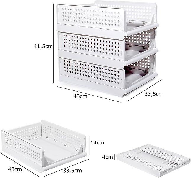 Zedelmaier Organizer Schrank-Organizer Kleiderschrank Schublade faltbare Au günstig online kaufen