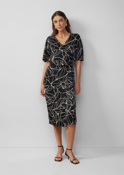 s.Oliver Midikleid Kleid Satinkleid in Wickeloptik günstig online kaufen