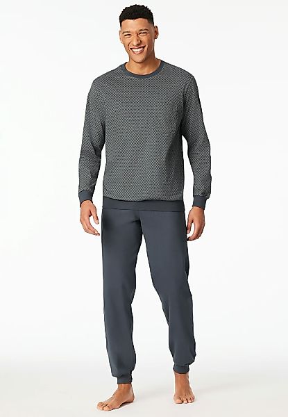 Schiesser Schlafanzug "Comfort Essentials" 2 tlg. mit angenehmen Bündchen günstig online kaufen