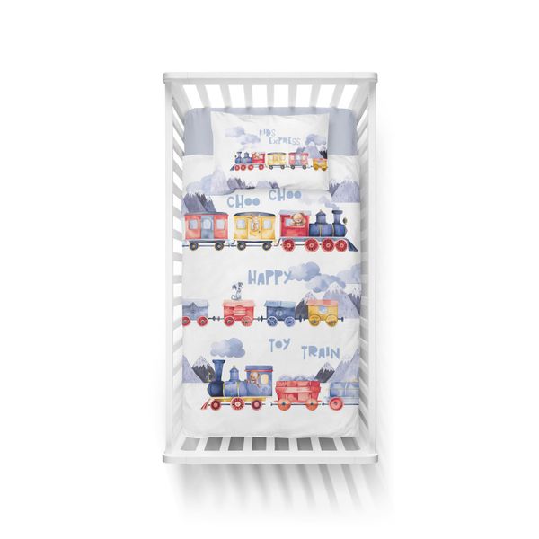 Detexpol Babybettwäsche Eisenbahn Happy Train 100% günstig online kaufen