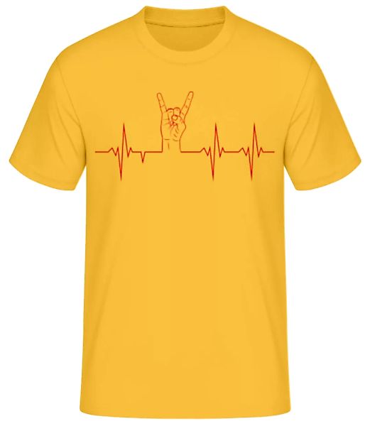 Metal Herzschlag · Männer Basic T-Shirt günstig online kaufen