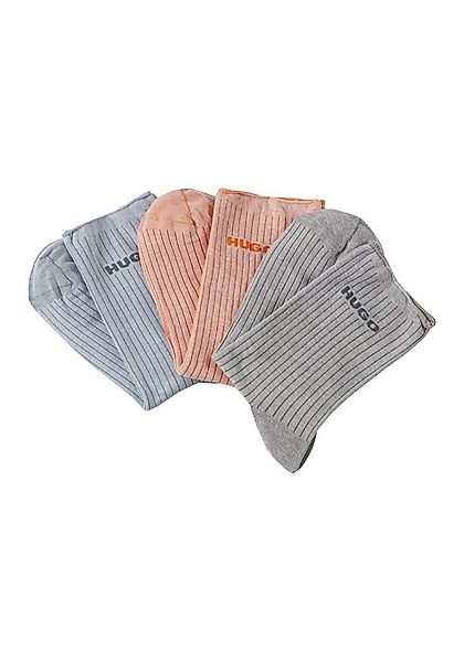 HUGO Socken 3P QS WASHED CC W (Packung, 3-Paar, 3er Pack) mit Markenschrift günstig online kaufen