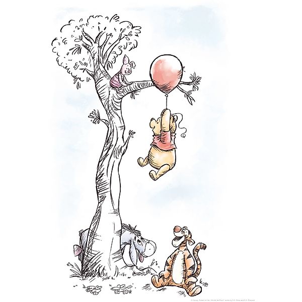 Komar Bild Winnie the Pooh Hang on, Disney (1 St), Wandbild zur Dekoration günstig online kaufen