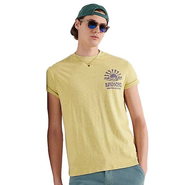 Superdry La Beach Surf Kurzarm T-shirt XL Pale Yellow günstig online kaufen