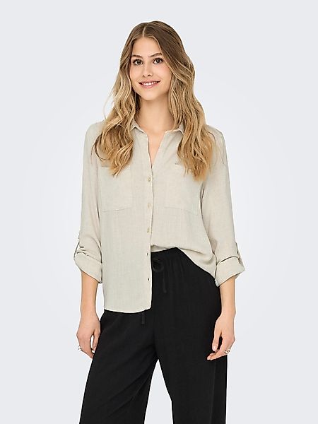 ONLY Langarmbluse ONLYASMIN-SIESTA LS LINEN BL günstig online kaufen