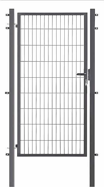 GARDEN N MORE Zauneinzeltür "Einzeltor Excellent", (Set), 183 cm hoch, anth günstig online kaufen