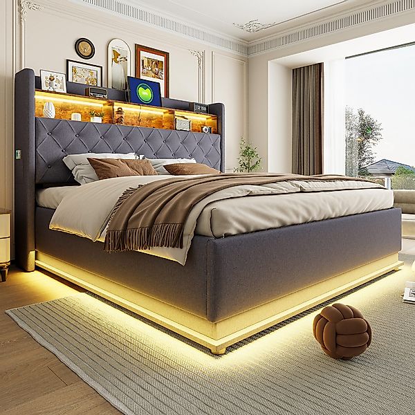 STILVORA Polsterbett Doppelbett 160x200 Jugendbett mit günstig online kaufen