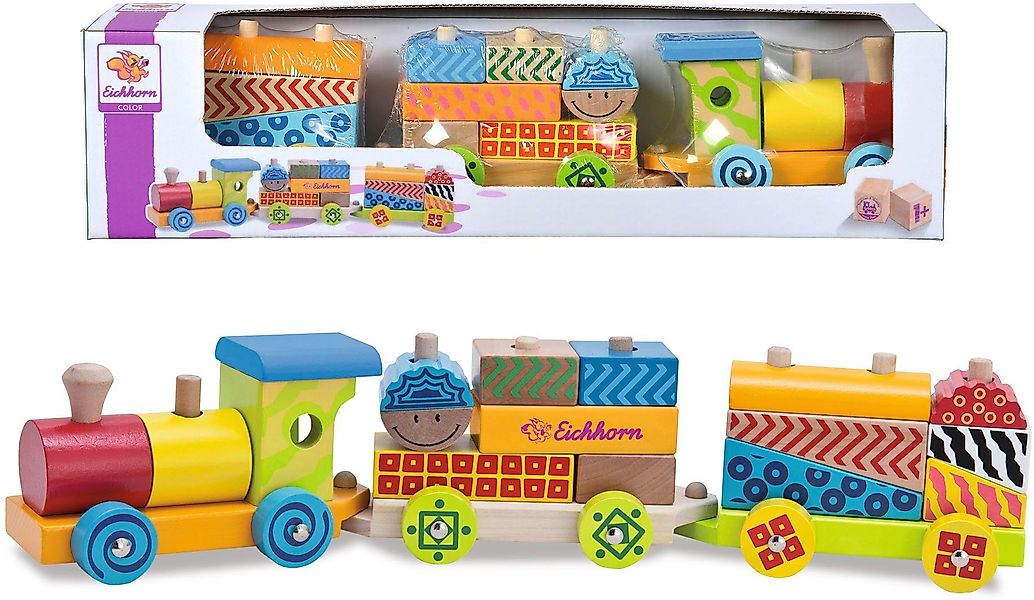 Eichhorn Spielzeug-Zug Color, kleiner Zug günstig online kaufen