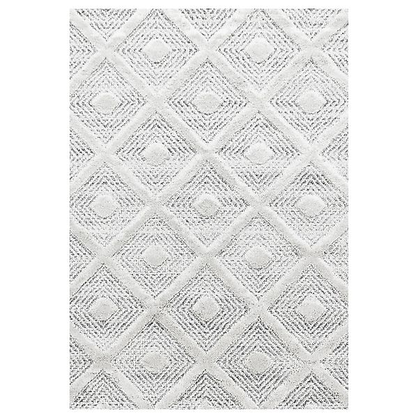 Ayyildiz Hochflorteppich Pisa 4707 Grau 120 cm x 170 cm günstig online kaufen