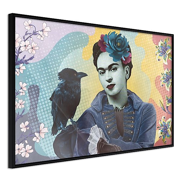 Poster - Frida With A Raven günstig online kaufen