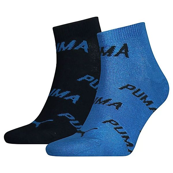 Puma Bwt Quarter Socken 2 Paare EU 35-38 Navy / Grey / Strong Blue günstig online kaufen