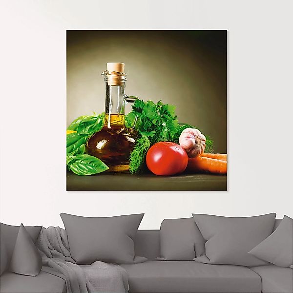 Artland Glasbild »Gesundes Gemüse und Gewürze«, Lebensmittel, (1 St.), in v günstig online kaufen