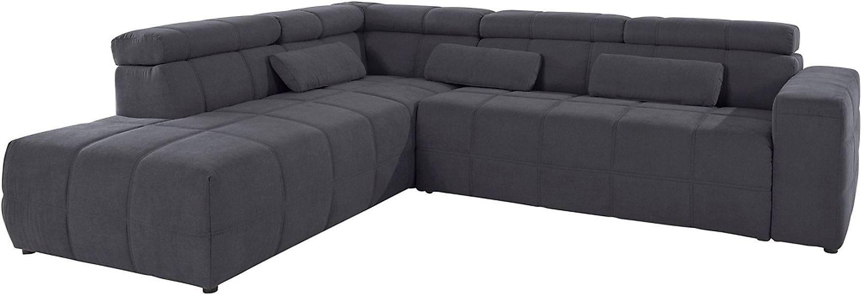 DOMO collection Ecksofa »Brandon L-Form, auch in Leder«, inklusive Kopfteil günstig online kaufen