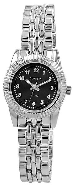 Clasixx Quarzuhr 1800257 CLASSIX Damenuhr mit Metallband, silberfarben günstig online kaufen