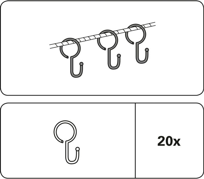 GARDINIA Seilklammern, Seilspanngarnituren, (Set, 20-St), Serie günstig online kaufen