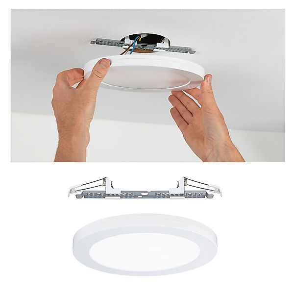 Paulmann "LED Einbaupanel 2in1 Cover-it rund 225mm 16,5W 1200lm 4000K Weiß günstig online kaufen