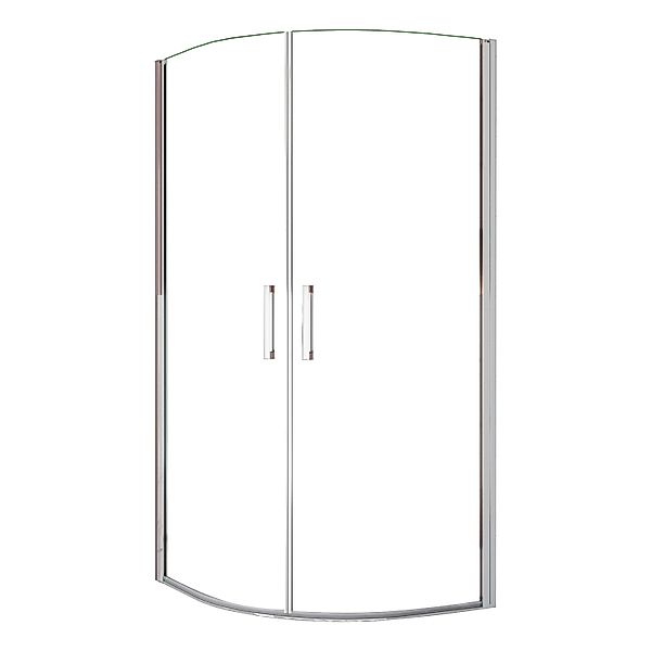 AICA Runddusche 80x80x195cm Drehtür Dusche Viertelkreis Duschkabine 6mm NAN günstig online kaufen