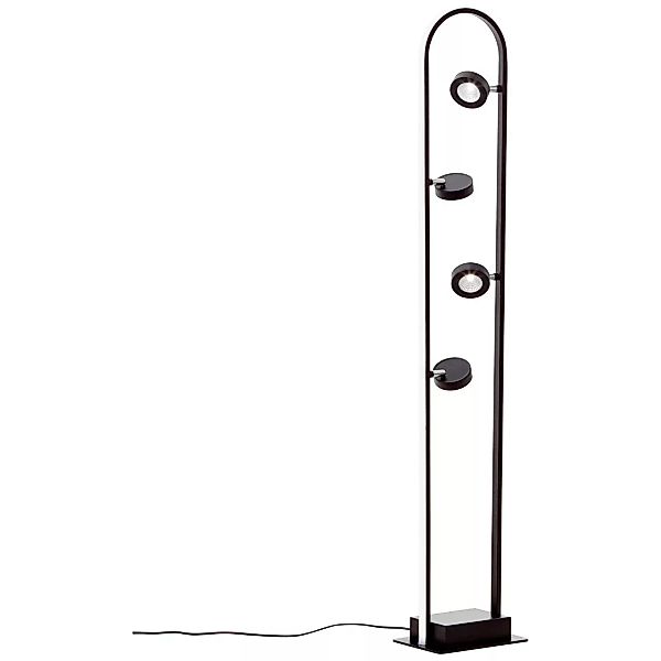Brilliant Stehlampe »Nebeker«, 4 flammig-flammig, 124cm Höhe - 4700 Lumen, günstig online kaufen