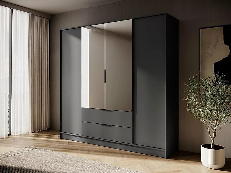 Compleo Drehtürenschrank mit 2 Schubladen KALS Designer Schrank geräumig günstig online kaufen