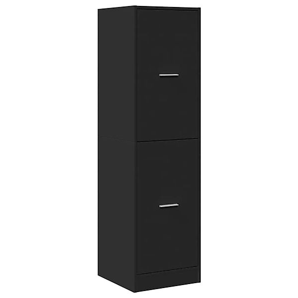 vidaXL Apothekerschrank Schwarz 40x41x144,5 cm Holzwerkstoff 3309637 günstig online kaufen