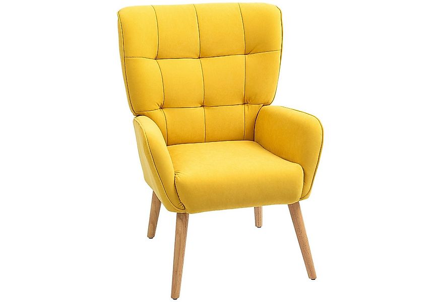 HOMCOM Relaxsessel Sessel Wohnzimmer Loungesessel mit Holzbeine (Lesesessel günstig online kaufen