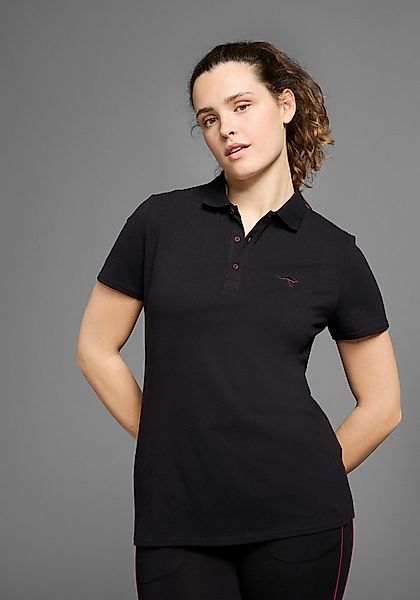 KangaROOS Poloshirt Kurzarm, unifarben, Polokragen, aus Baumwolle, große Gr günstig online kaufen