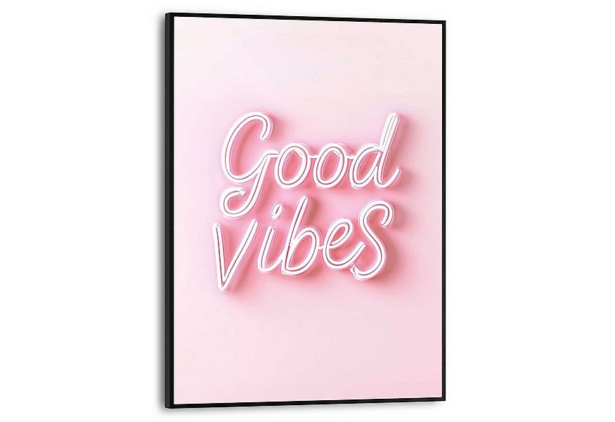 Reinders! Poster Good Vibes, Teenager Zimmer - Rosa - MDF - Sprüche - 30x40 günstig online kaufen