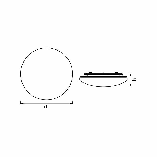 OSRAM LED-Sensor-Deckenleuchte ORBIS IP44, Ø 30 cm, weiß günstig online kaufen