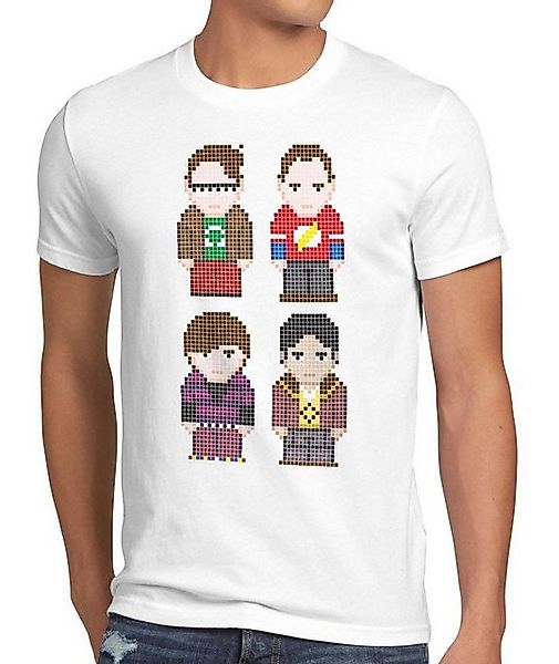 style3 T-Shirt Big Friends Bang Sheldon Serie Penny Pixel 8-Bit the big ban günstig online kaufen