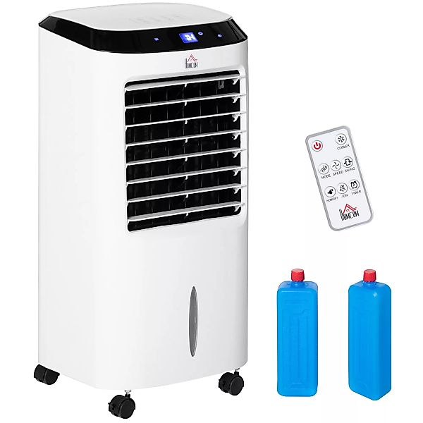 HOMCOM Mobile Klimaanlage mit Luftbefeuchtung Wasserkühlung Klimagerät Luft günstig online kaufen