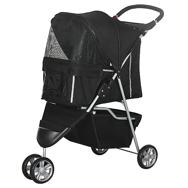 PawHut Hundekinderwagen für kleine Hunde, faltbarer Hundewagen mit Rädern m günstig online kaufen