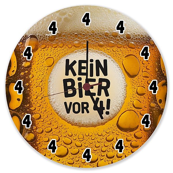 speecheese Wanduhr Kein Bier vor 4! günstig online kaufen