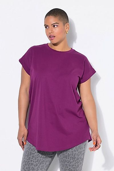 Studio Untold T-Shirt T-Shirt gerundeter Saum günstig online kaufen