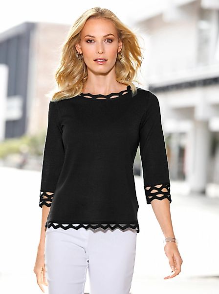 Sieh an! Strickpullover Pullover 3/4-Arm Jersey günstig online kaufen