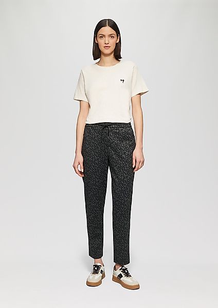 s.Oliver 7/8-Hose Gemusterte Jogpants und Reißverschlusstaschen günstig online kaufen