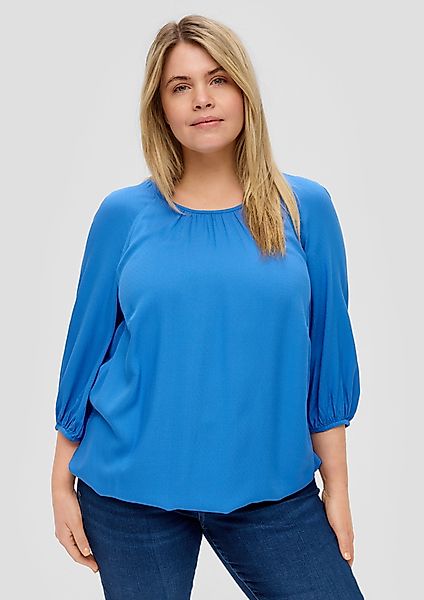 s.Oliver Langarmbluse Viskosebluse in O-Shape Raffung günstig online kaufen