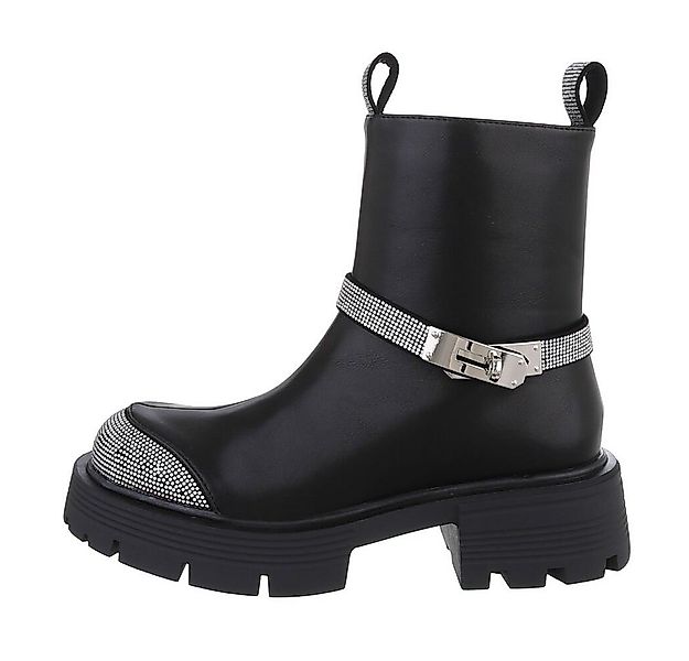 Ital-Design Damen Freizeit Plateaustiefelette (84648463) Blockabsatz Platea günstig online kaufen