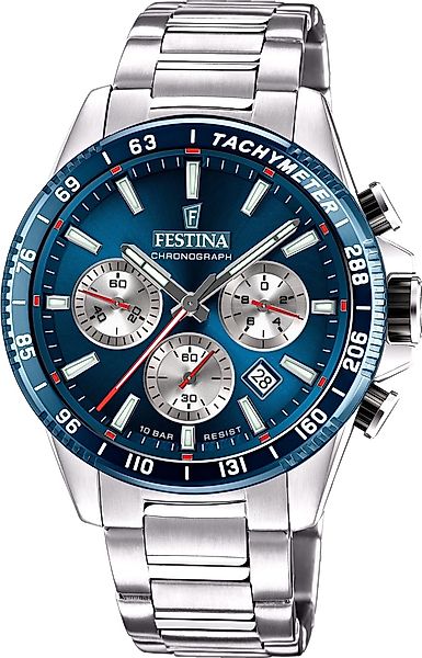 Festina Quarzuhr F20560-2 Blauschwarz Edelstahlband 45 günstig online kaufen
