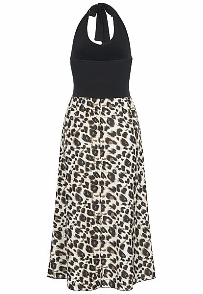CLOUD 5IVE Shirtkleid "CLOUD 5IVE Maxi Neckholder-Dress with leo print", (1 günstig online kaufen