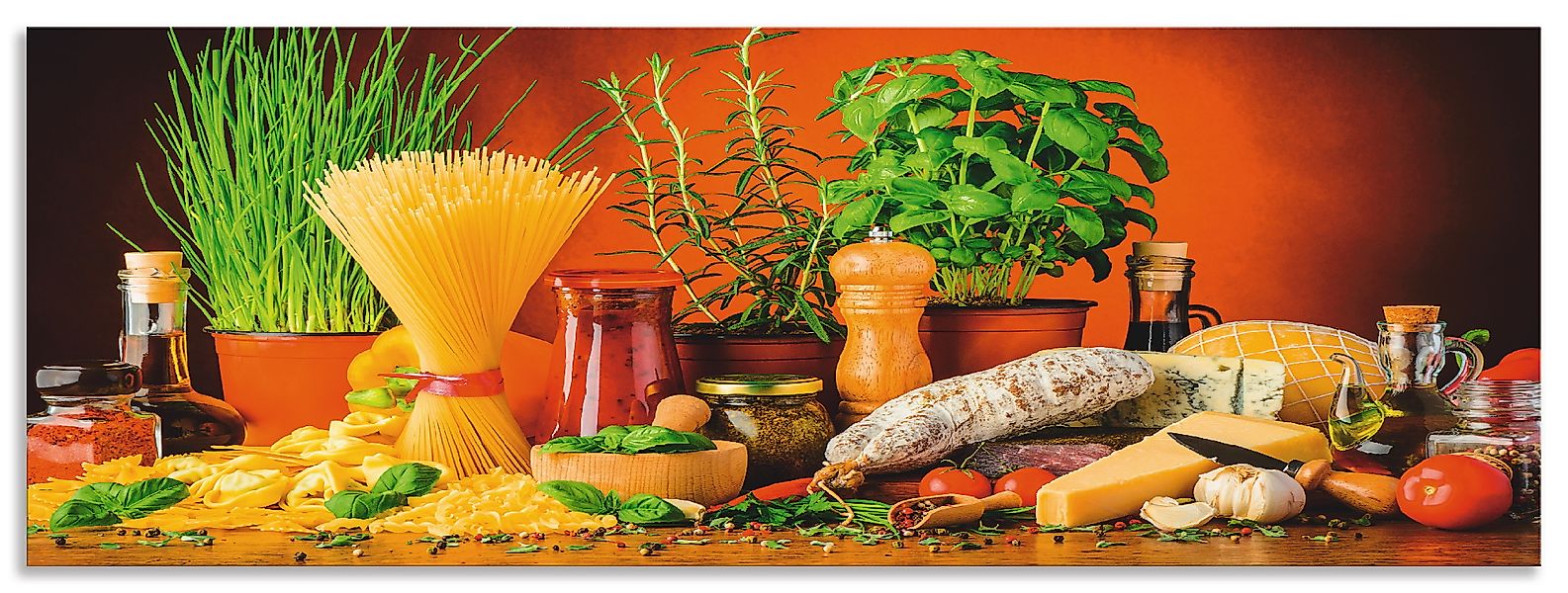 Artland Küchenrückwand »Mediterranes und italienisches Essen«, (1 tlg.), Al günstig online kaufen