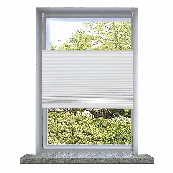 vidaXL Verdunklungsplissee 40×100 cm Weiß günstig online kaufen
