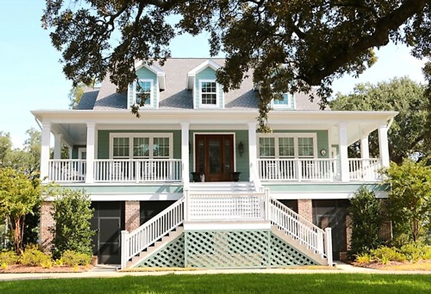 Papermoon Fototapete »ARCHITEKTUR-STRAND FRONTHAUS BILOXI GOLF VON MEXIKO« günstig online kaufen