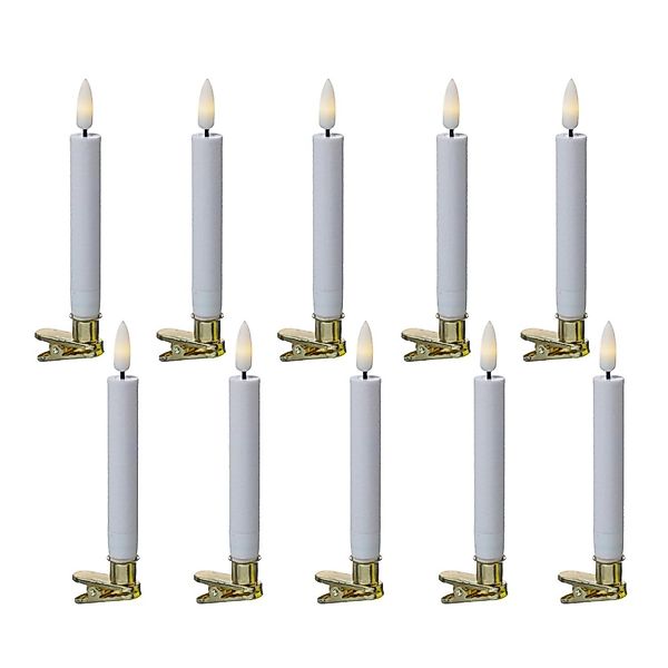 MARELIDA LED-Christbaumkerzen Baumkerzen mit Clip 10 günstig online kaufen